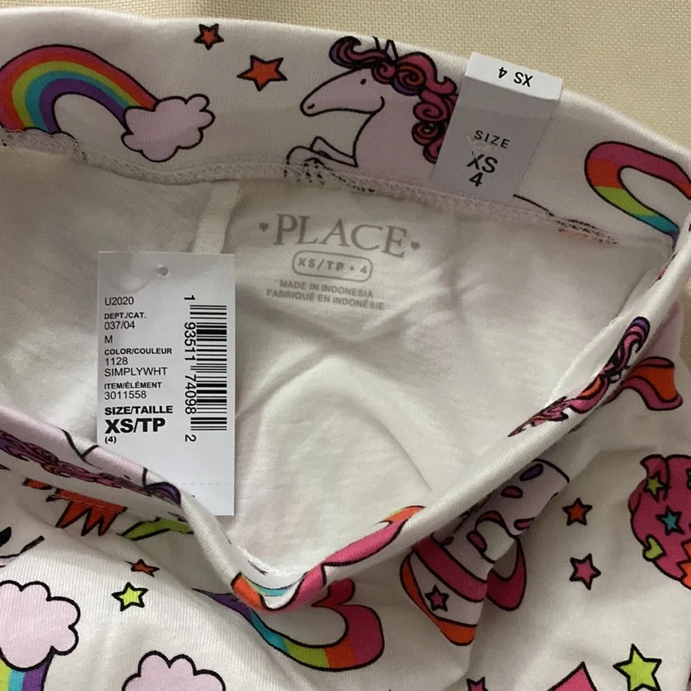 THE CHILDREN’S PLACE WHITE UNICORN SKORT
